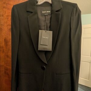 Giorgio Armani Women's Classic Black Blazer